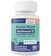 WELMATE | Mucus Relief | Guaifenesin 1200mg | Maximum Strength | 12 Hr Support | Relief from Coug...