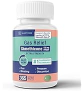 WELMATE | Gas Relief | Simethicone 125mg Softgels | Extra Strength | IBS, Gas, Bloating, Pressure...