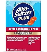 Alka-Seltzer Plus Maximum Strength PowerMax Sinus Congestion and Pain Liquid Gels - Sinus Congest...