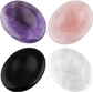 #1-amethyst+rose Quartz+rock Quartz+black Obsidian(oval Shape)