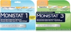 Monistat 1 Ovule + Anti-Itch Cream & Monistat 3-Day Vaginal Suppositories + Anti-Itch Cream